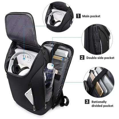 Business Backpacks Laptop 15.6 inch Multifunctional WaterProof Big Capacity Daily Work Male Backpack School Bag Mochila