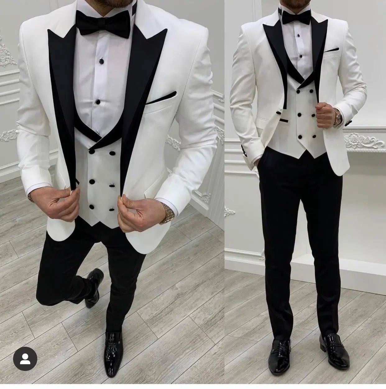 New Grey Costume Slim Fit Men Suits Black Pant Slim Fit Groom Tuxedos For Formal Wedding Suit Jacket Pant Vest 3 Pieces Blazer