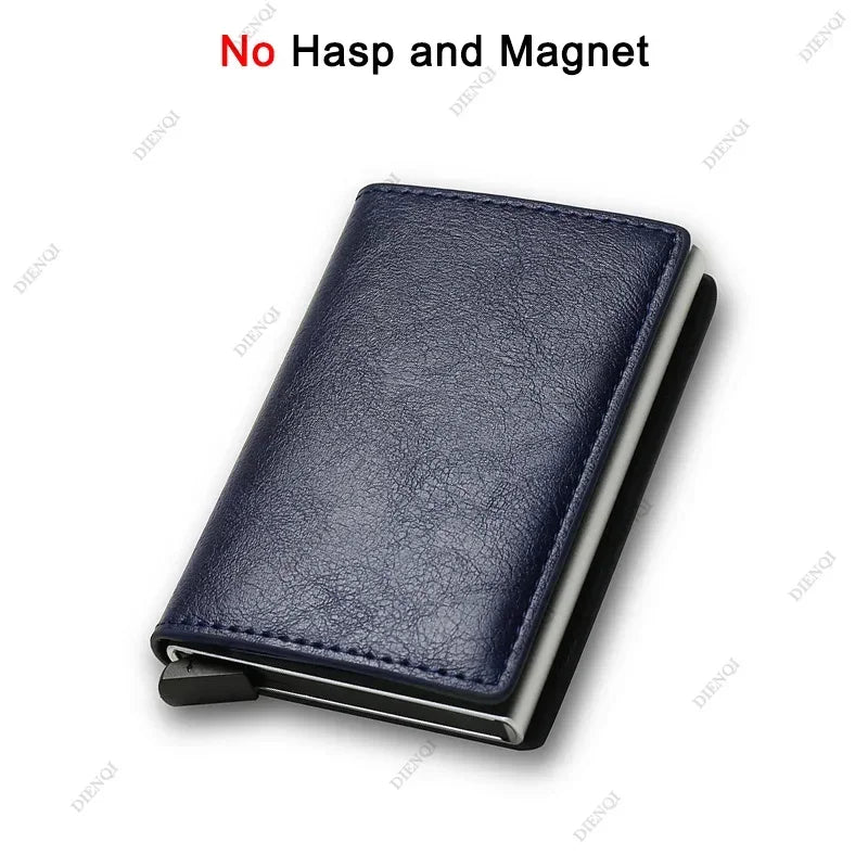 Top Quality Wallets Men Money Bag Mini Purse Male Vintage Brown Leather Rfid Card Holder Wallet Small Smart Wallet Pocket Walet