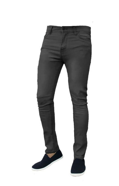 New High Quality Classic Style Slim Jeans Pants for Men Street Pants Male Stretch Denim Trousers Light Blue Skinny  Pencil Pants