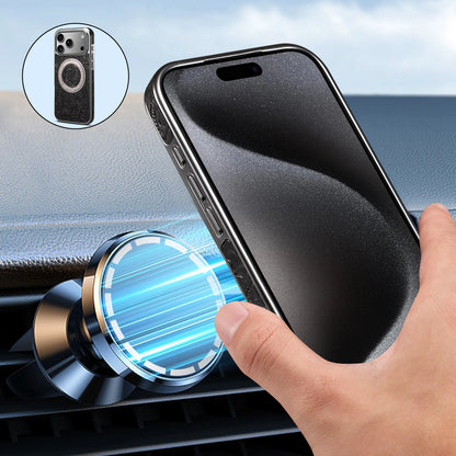 Denior is suitable for iPhone 17/16/15/14/13 Air Pro Max retro printed genuine leather 360 ° rotating bracket phone case