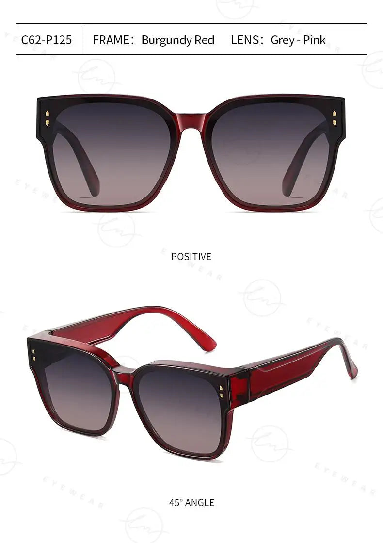 Brand Oversized Frame Cover Optical Glasses Trend Fit Over Sunglasses For Men Women Polarized TR-90 Anti-Glare UV400 Eyewear