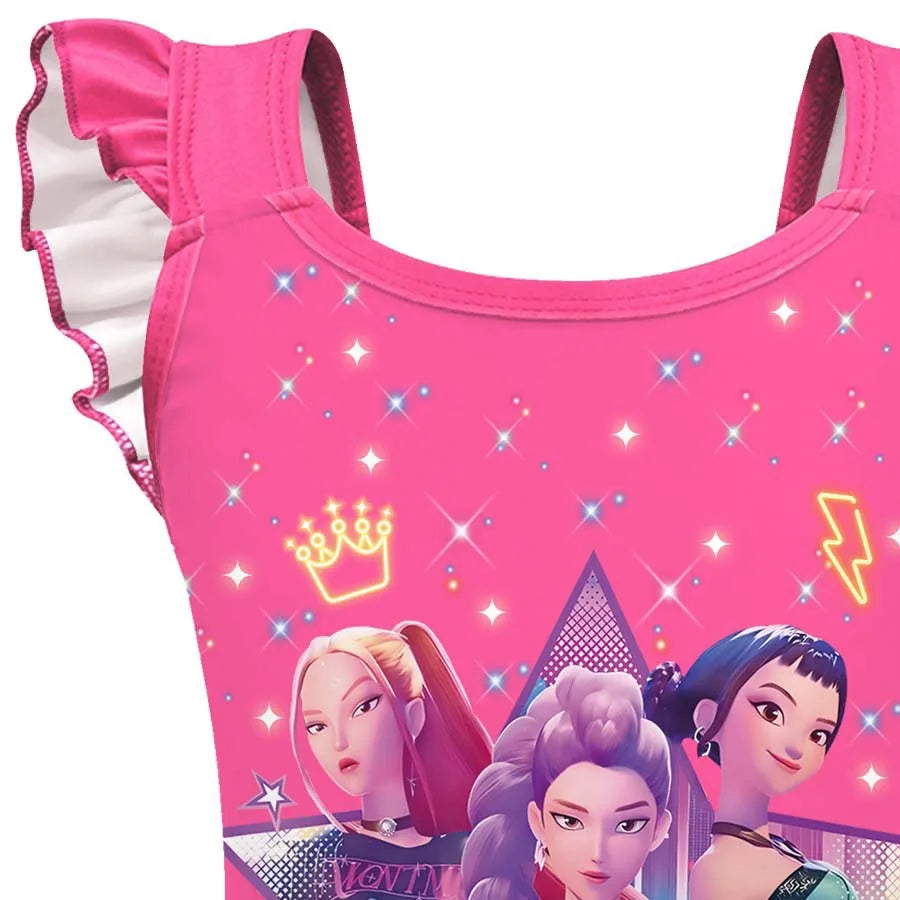 Girls Bathing Suit Little Girls Swimsuit,Kids Kpop Bathing Suits Girls,Toddler Girl Swimsuit,Girls One Piece Swimsuits