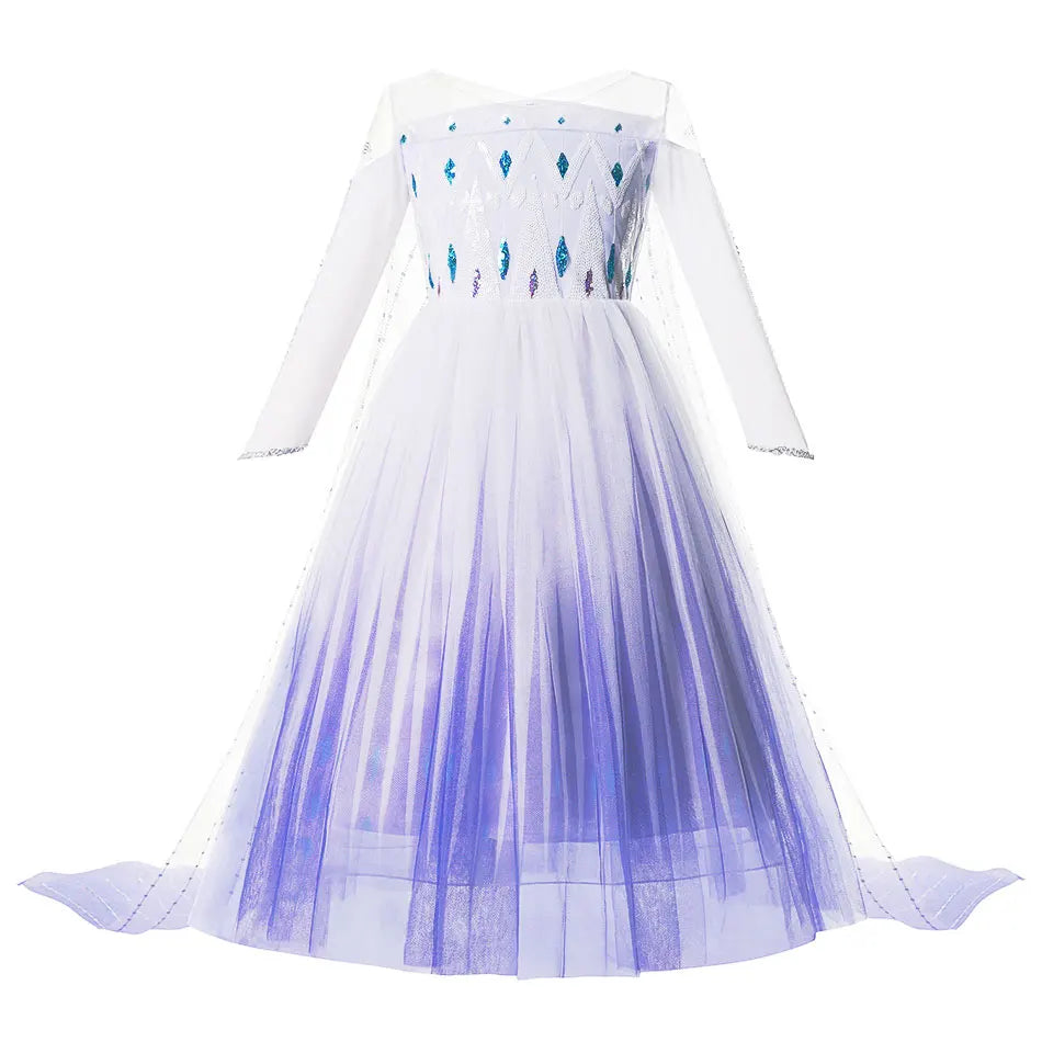 Kids Princess Dress Variety Set for Girl Cosplay Halloween Birthday Party Costume Gown 2-8Y Vestido Girls Birthday Gifts