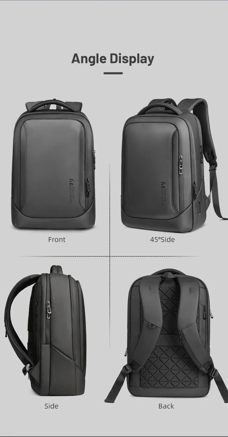 Men's Designer Laptop Bag Waterproof School Bags for College Boys Male Business Sports Travel Backpack Men With USB Charging