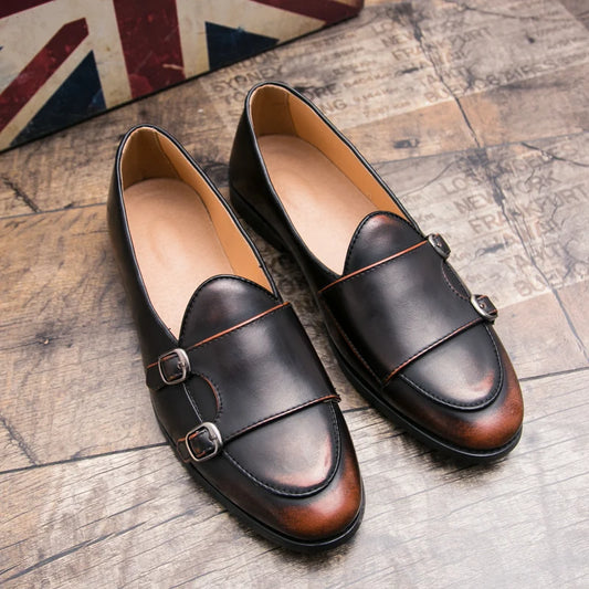 men shoes casual plus size leather luxury brand adult fashion designer social driving dress moccasins men loafers Zapatos Hombre