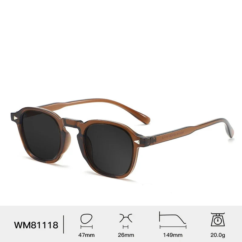 Designer Classic New Fashion 2025 Luxury Vintage Custom Logo Oval Shades Retro Myopia Sunglasses Women Men Solar Gafas