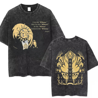 Clair Obscur Expedition 33 Cotton Gift New Design Game Fans Clothes T-shirts for Men Merch T-Shirt Vintage Wash Gamer Tops