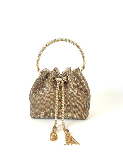 Dinner bag Handle Shining Rhinestones Evening clutch Bag Sparkling, Elegant, Exquisite Dinner Party Handbag party wedding Bag