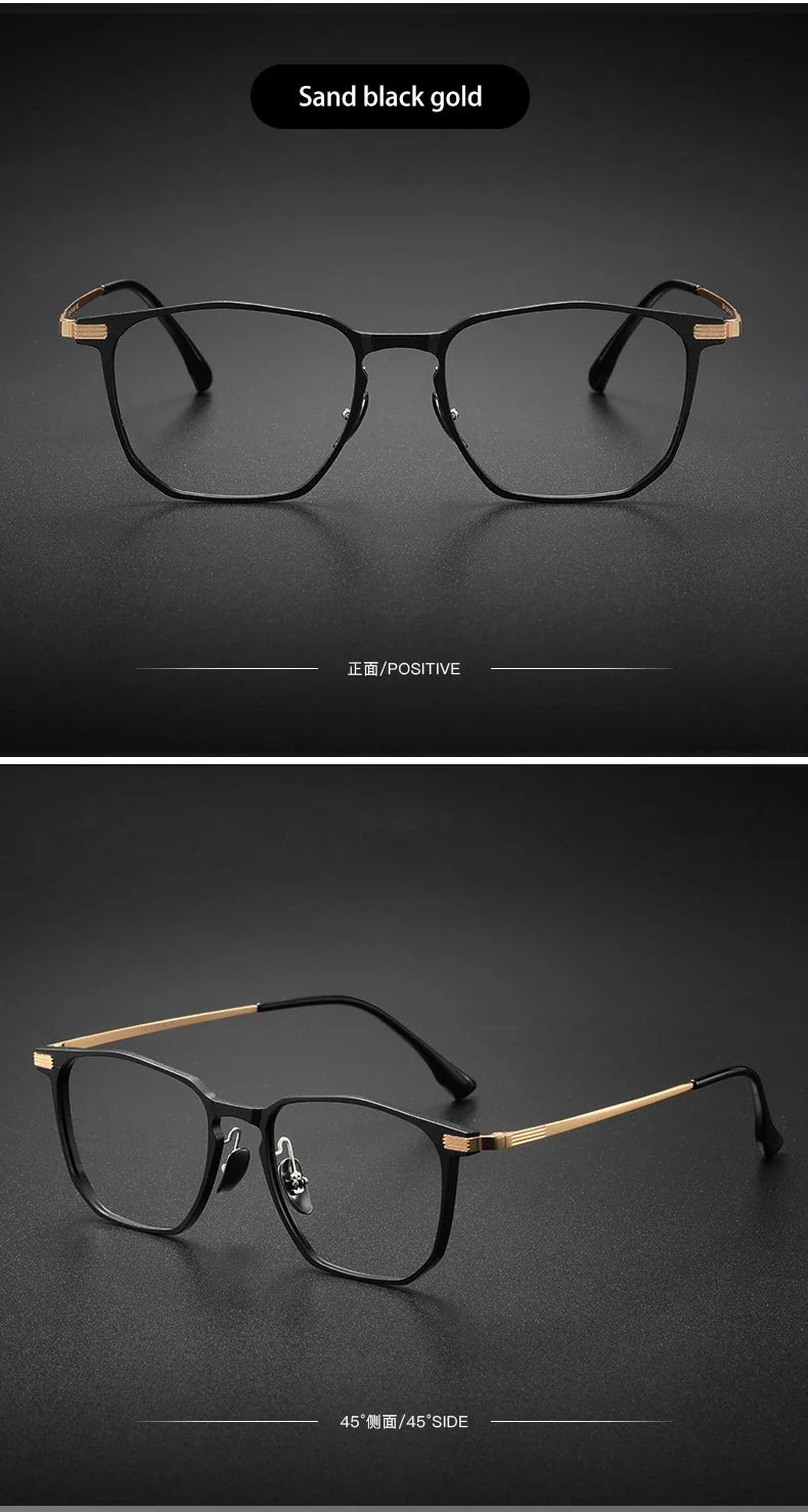 Ultra-light Aluminum Titanium Business Fashion Eyeglasses  Anti-Blue Light Reading Glasses Men Myopia Prescription 20241
