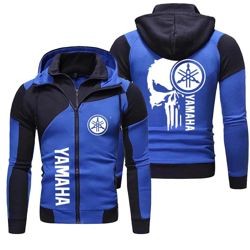 logo motorcycle racing team 2026 new men's double-layer zipper hooded outdoor extreme sports enthusiast hooded sweatshirt