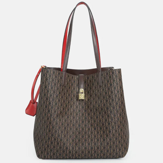 Women's Large Capacity Commuter Essential Shoulder Bag Multi functional Design Printed with Brand Pattern 2026 New Bucket Bag