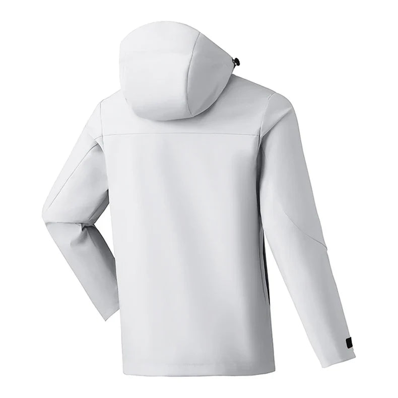 Women Men Waterproof Jacket Hiking Camping Trekking Windbreaker Unisex Outdoor Sporty Rain Coat Hooded Climbing Clothes