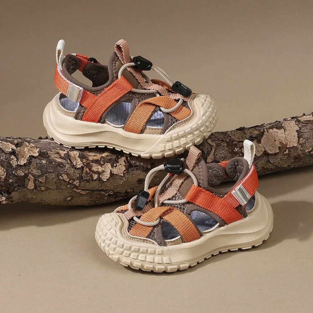 New Summer Children Sandals For Boys Breathable Kids Sport Shoes Soft Sole Fashion Toddler Boys Beach Sandals EU 21-30