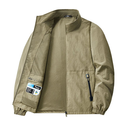 Big&Tall 8XL Men Outdoor Jacket Autumn Winter Jacket Hiking Camping Windbreaker Plus Size Spring Oversized Outwear Hooded Coat