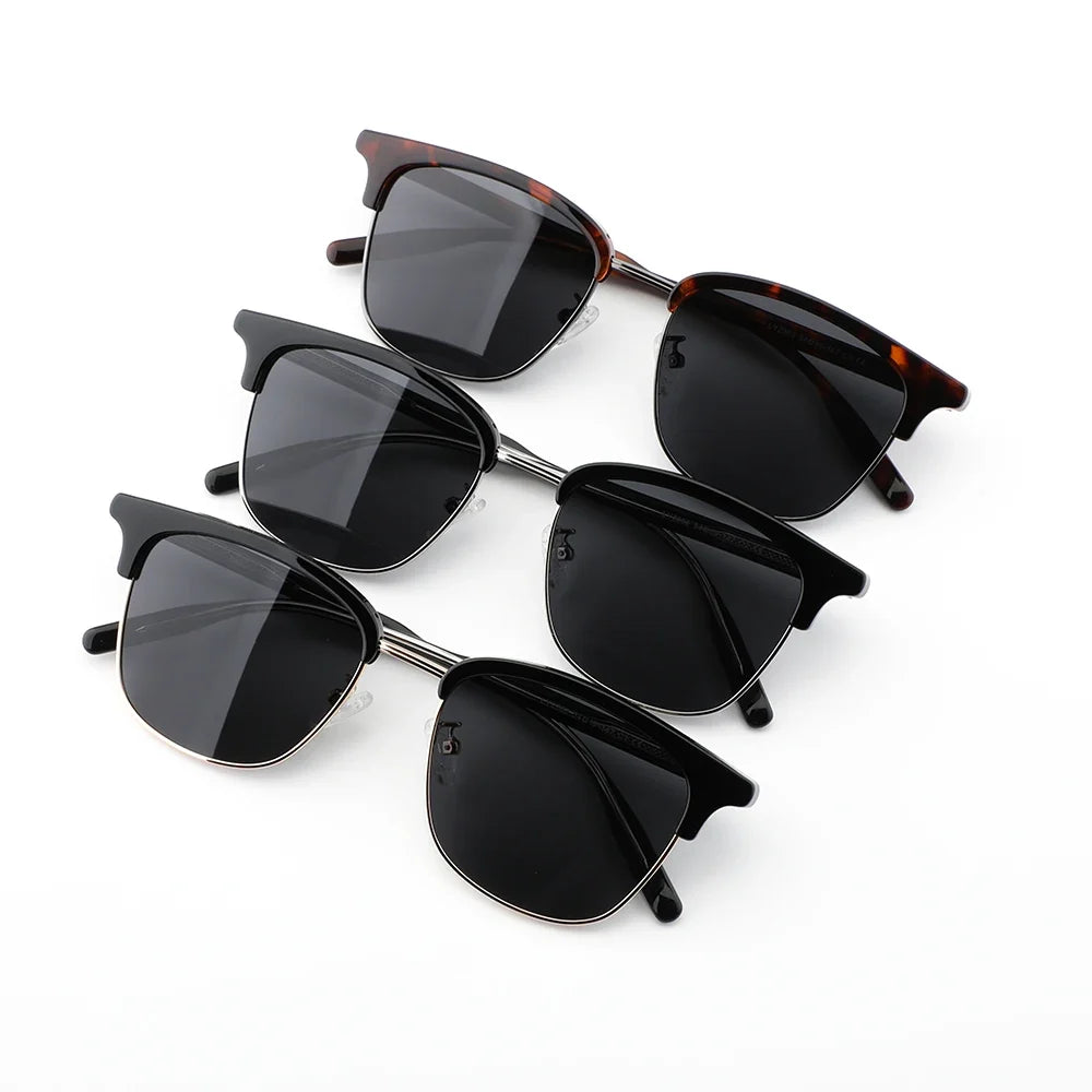 Europe and The United States Retro Sunglasses Classic Large Frame Men's Sunglasses Polarized UV Protection Travel Shading Mirror