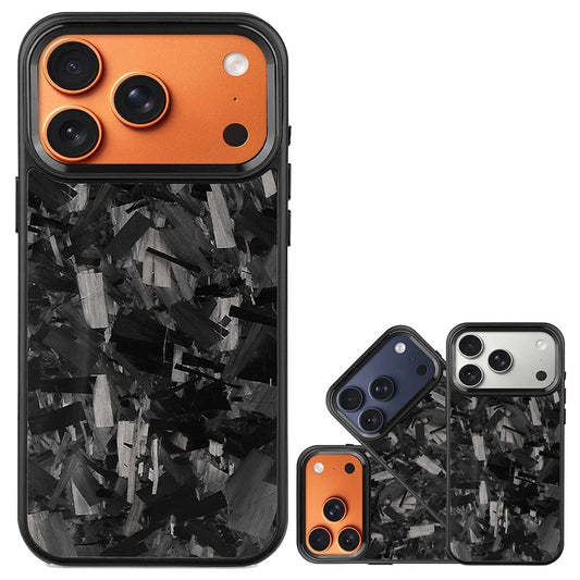 Real Premium Forged Carbon Fiber Phone Case For iPhone 17 Pro Max Air Shockproof Anti-slip Magnetic Wireless Charging Cover