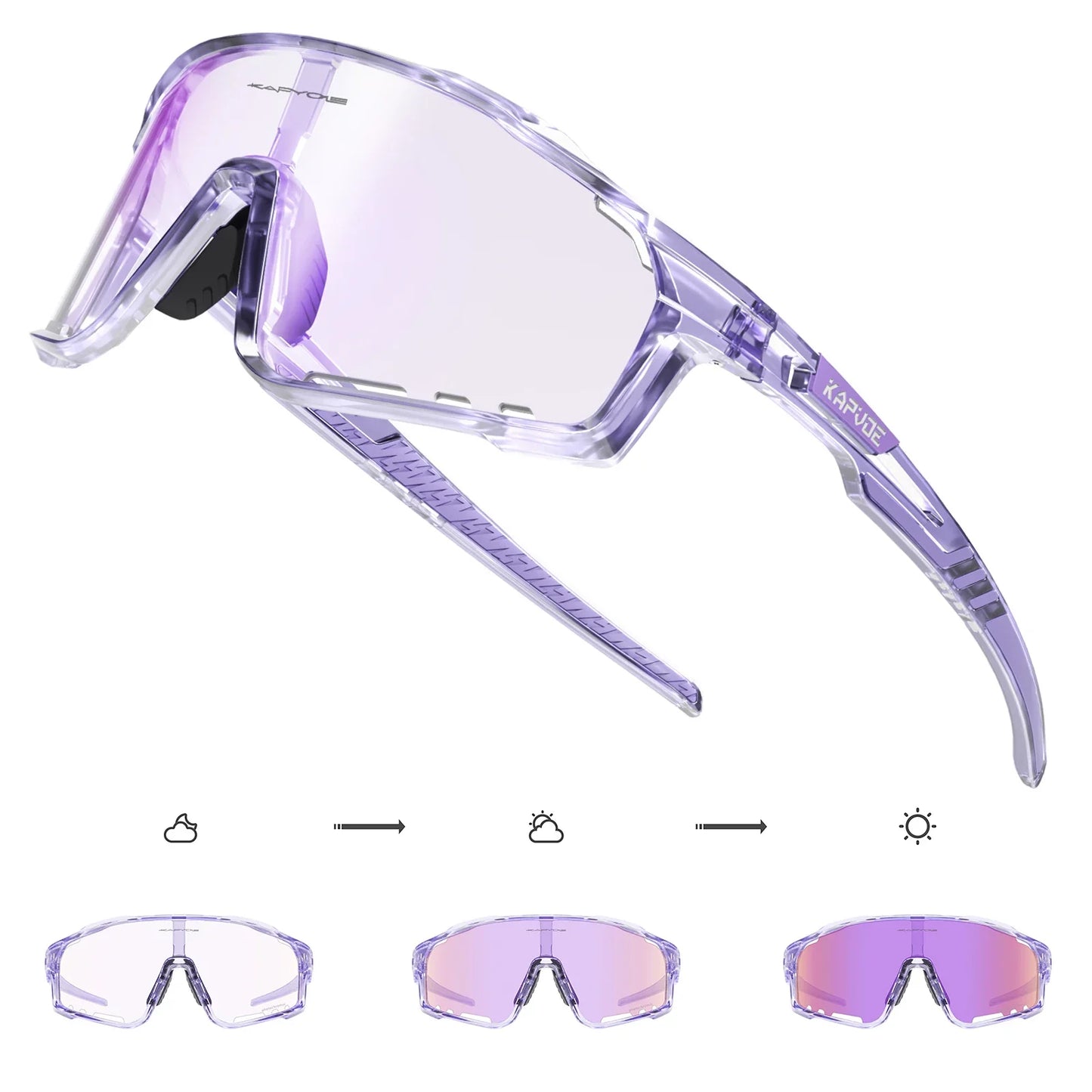 Color Photochromic Cycling Glasses MTB Sunglasses for Men Women Sport Speed Mountain Bike Bicycle Cycl Eyewear Goggle