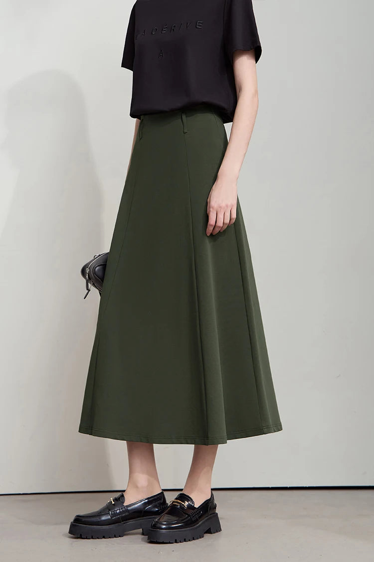 Minimalist Autumn Skirts For Women 2025 Fashion Large Round Knitted Cotton Skirts Commuting Vacation Loose Skirts 12523150