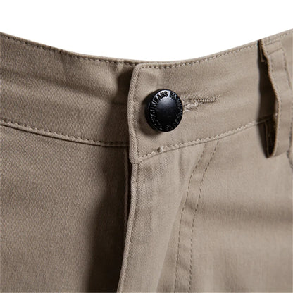 Men's 100% Cotton Summer Shorts Casual 11-Tone Multi-Pocket Lightweight Street Shorts
