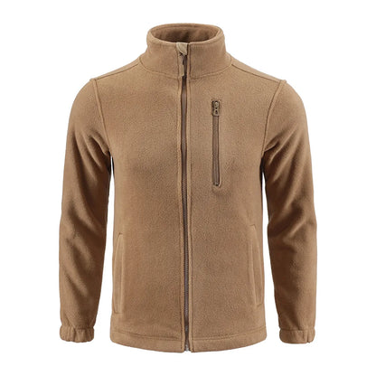 Outdoor Camouflage Fleece Jacket Double-Sided Shake Fleece Cardigan Tactical Jacket Warm Mountaineering Suit