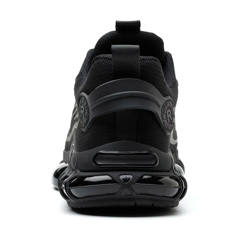 Rotating Button Safety Shoes Men Anti-smash Anti-puncture Work Shoes Fashion Men Safety Sport Shoes Security Protective BootsMen
