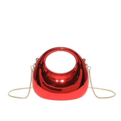Mini Acrylic Dinner Bag Women's Crossbody Chain Handbag New Arrival Elegant Folded Underarm Bag with Magnetic Buckle Clutch