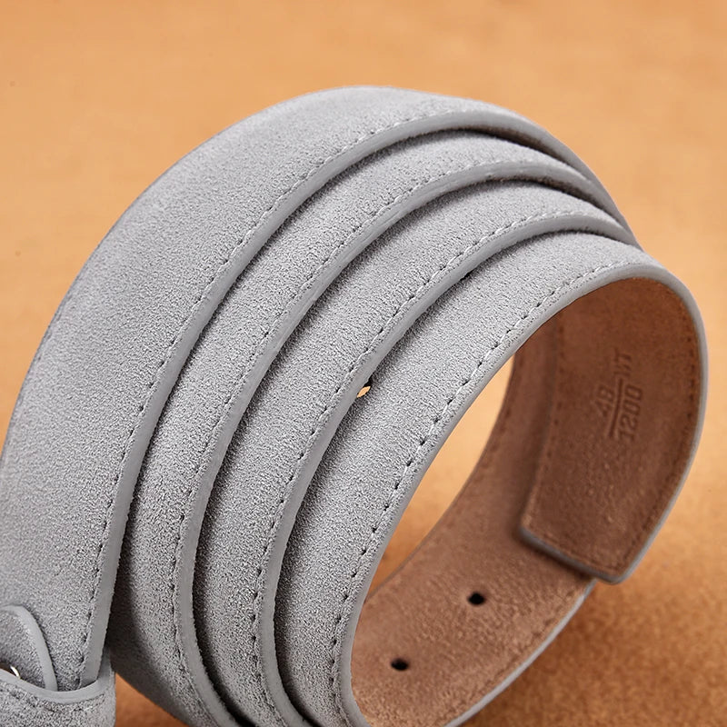 New Style Fashion Brand Welour Genuine Leather Belt For Jeans Leather Belt Men Mens Belts Luxury Suede Belt Straps