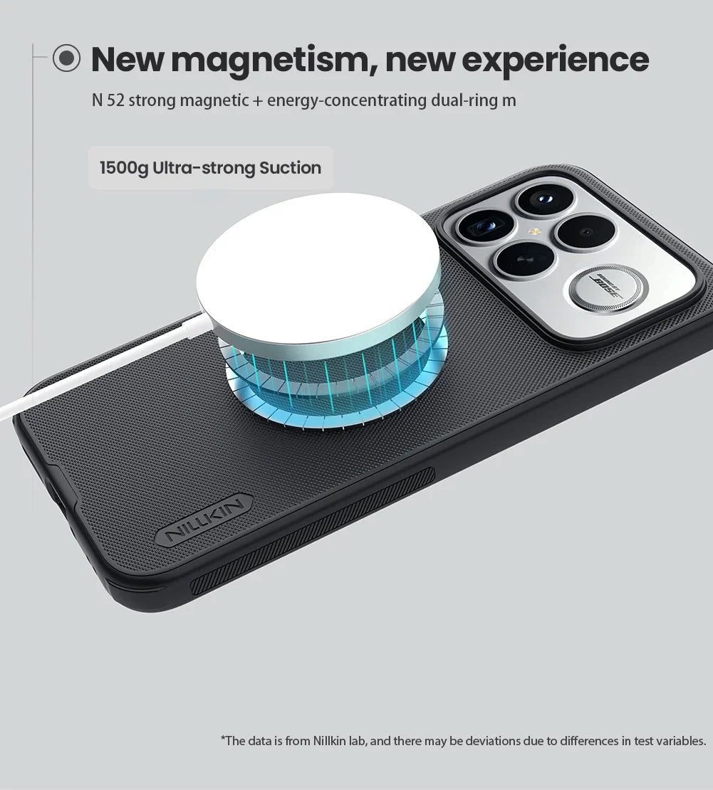 جراب حماية Nillkin Magnetic Super Frosted Shield Pro Magsafe كامل لهاتف Xiaomi Poco F8 Ultra