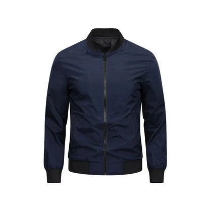 Spring Autumn Men's Casual Jackets Fashion Baseball Coat Light Soft Flying Jackets Men Business Men's Standing Collar Jacket