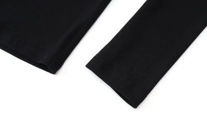 AS AW25 new design ribbing cardigan with denim collar + sleeveless maxi dress matching set for woman clothes