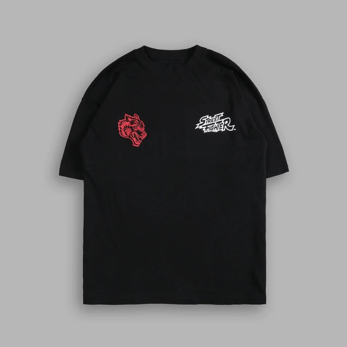 WOLVES CLUB STABILITY "PREMIUM" OVERSIZED TEE IN BLACK Summer Men's and Women's T-shirt Fashion Loose Printed Tops