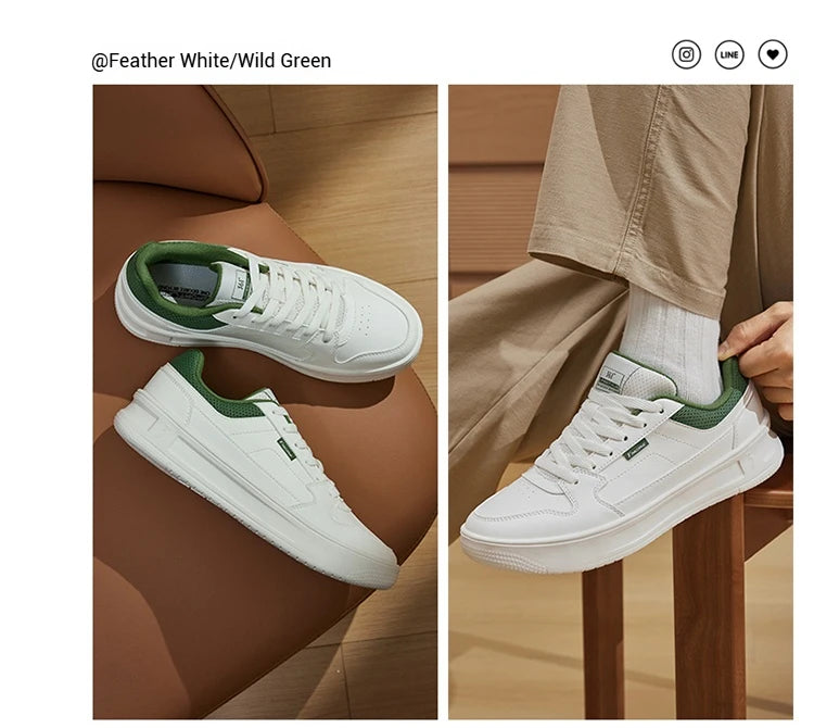 Men's Board Shoes Leather Splash Proof Classic Leisure Versatile Thick-soled Non-slip Airy Male Sneakers 672536622