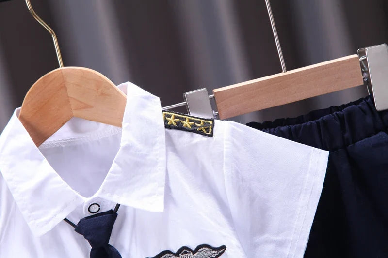 New Summer Baby Clothes Suit Children Boys Fashion Shirt Shorts 2Pcs/Sets Kids Outfits Toddler Casual Costume Infant Tracksuits