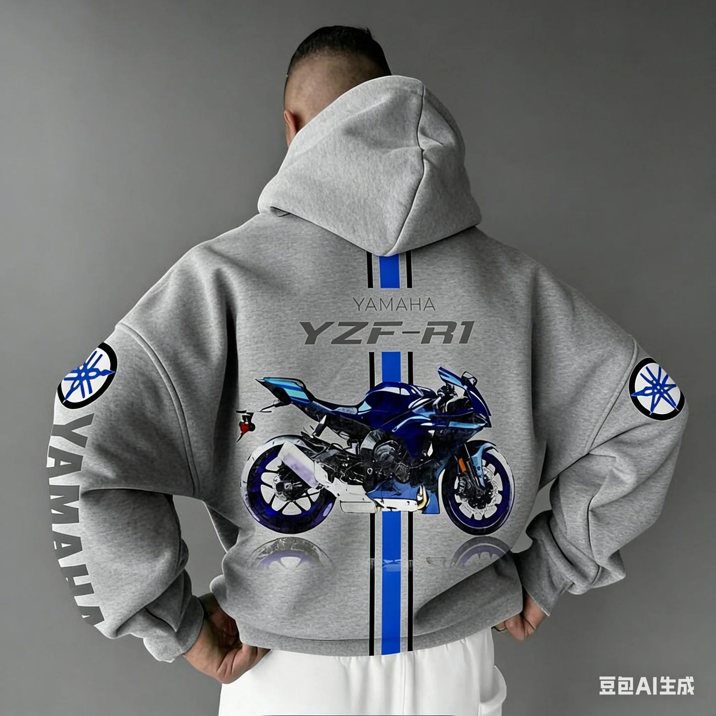 2026 Spring Summer New Motorcycle Yamaha R1 Cotton Oversized Hoodie Men Women Comfortable Casual And Fashionable Sportswear