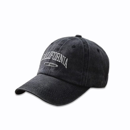 Cotton Retro Vintage Baseball Cap Men Women Denim Embroidered Letters Hat Cotton Soft Top Caps Casual Retro Unisex Hats