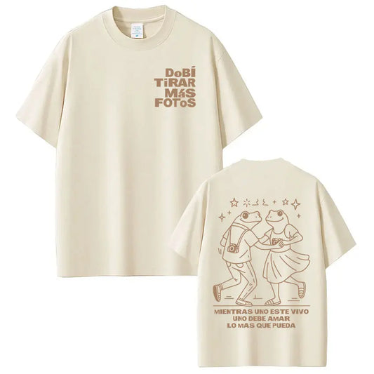Rapper Bad Bunny Debi Tirar Mas Fotos DTMF Merch Women's T-shirt Men's Clothing Harajuku T-shirt Casual Short Sleeve T-shirts
