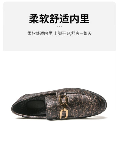 Leather Shoes Men's Business Shoes Luxury Brand Loafers Dress Moccasins Breathable Slip on Black Driving Shoes Male Formal Shoes
