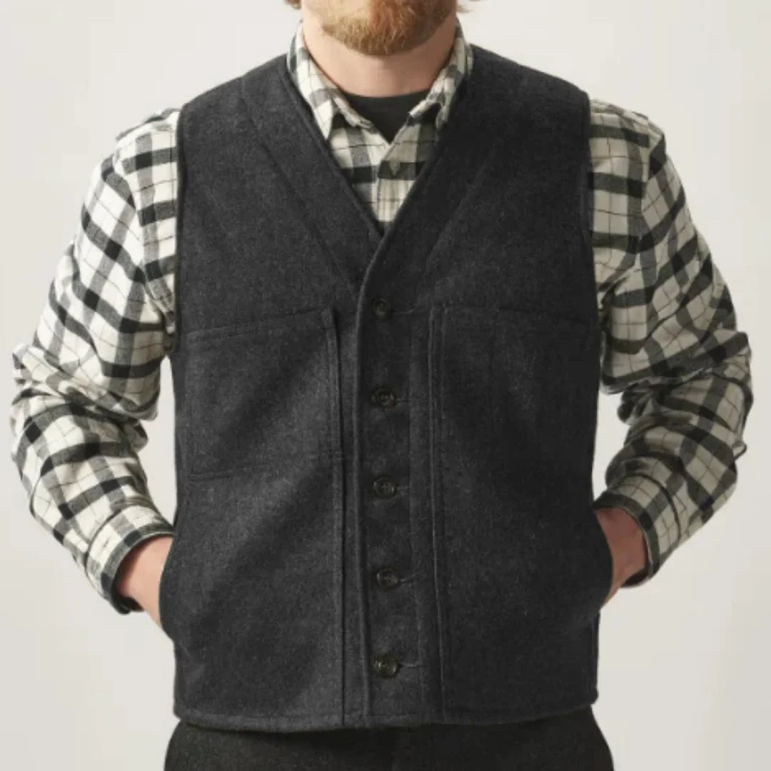 Men Vest Army Green Herringbone Single Button Waistcoat For Wedding Birthday Banquet Party Business Office Work Men Suit Vest