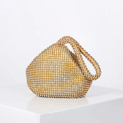 Fashion Designer Evening Bag Ladies Rhinestone Clutch Soft Purse Handbag for Women Party Gift Wedding Accessories Daily Use