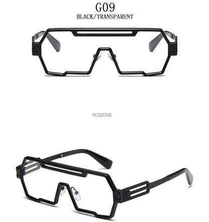 Heavy Metal Steampunk Sunglasses For Men Square Vintage Punk Fashion Glasses Retro Gafas De Sol Hombre Lunette De Soleil Homme