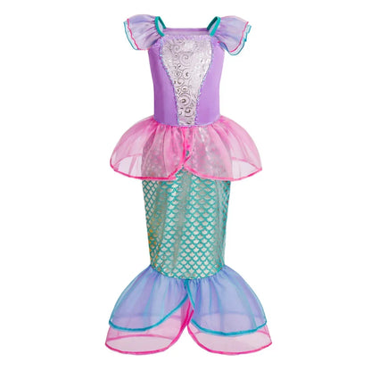 Children Princess Clothing Kids Elsa Anna Cinderella Rapunzel Party Cosplay Dresses Little Girls Christmas Halloween Dress Up