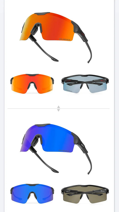 Hiking Eyewear Sunglasses Polarized Cycling Glasses for Men Sports MTB Mountain Goggles Women Bicycle Road Bike Protection