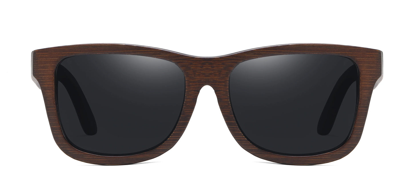 Natural Bamboo Wooden Sunglasses Handmade Polarized Glasses Mirror Coating Lenses Eyewear With Gift Box