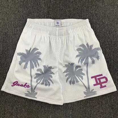 Mens Clothing IP Trend Casual Shorts Summer Fitness Sports Mesh Breathable Quick Dry Short Pants Man Beach Basketball Sweatpants