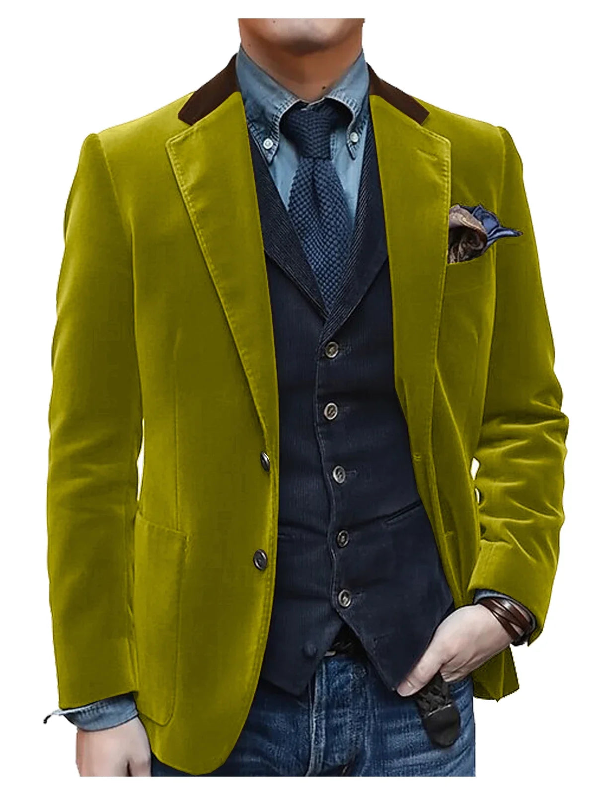 Vintage Red Velvet Suit Blazer For Men Elegant Casual Sports Jacket Man Jackets Mens Clothing Men's Male Coats