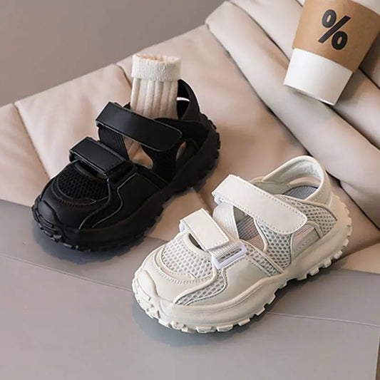 2026 New Design Children's Sports Sandals Breathable Single Mesh Closed-Toe Casual Sneakers for Boys Summer Outdoor Play