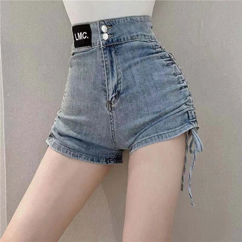 Sexy Womens Denim Shorts Tight High Waist Skinny Short Pants for Women To Wear Jeans Booty Korean Style Low Price Elasticty Hot
