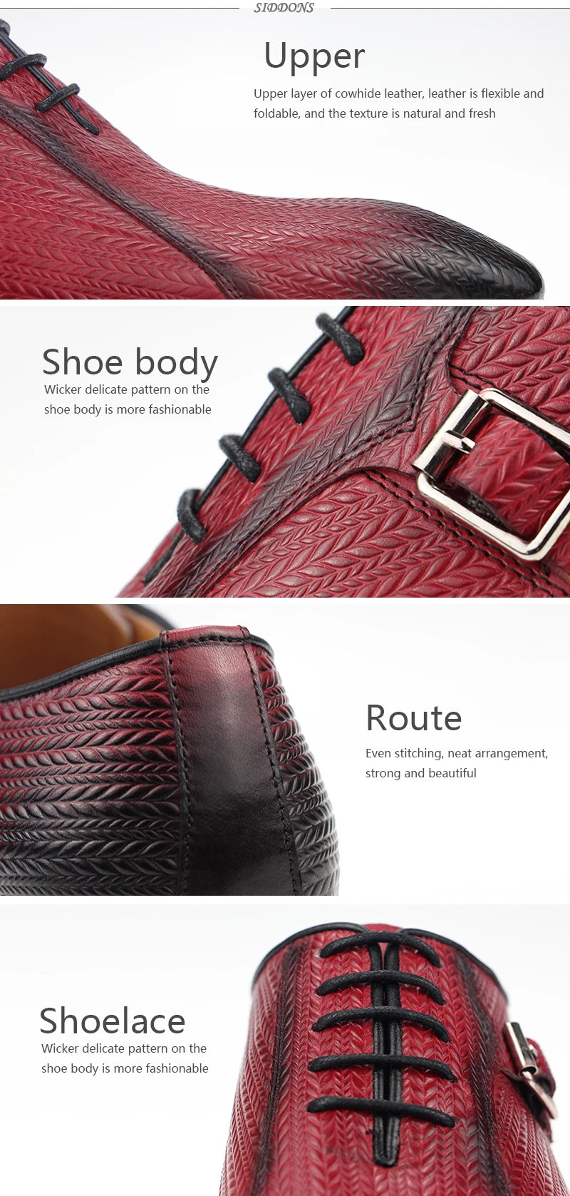 Custom Made Luxury Mens Shoes Wedding Genuine Brock Shoes for Lace Up Men Leather Shoe Sapato Dress Office Shoes Printing Latest