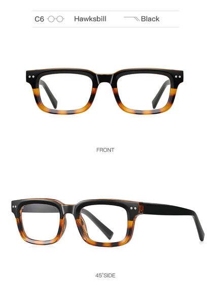 Men's glasses Square Classic Business Anti-Blue Light Reading Glasses Myopia Hyperopia Prescription Customized PFD2189